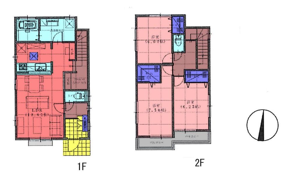 Floor plan. 39,800,000 yen, 3LDK, Land area 122.46 sq m , Building area 93.55 sq m