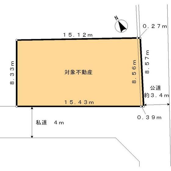Compartment figure. Land price 40 million yen, Land area 129.03 sq m