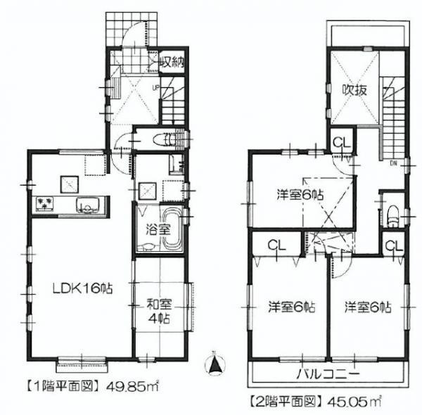 Floor plan. 40,800,000 yen, 4LDK, Land area 100.1 sq m , Building area 94.9 sq m