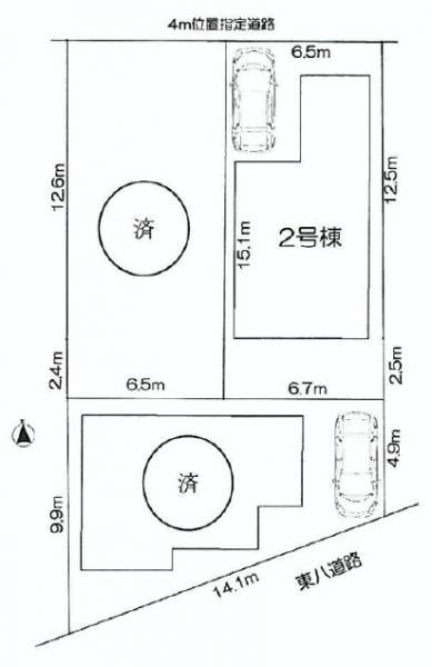 Compartment figure. 40,800,000 yen, 4LDK, Land area 100.1 sq m , Building area 94.9 sq m