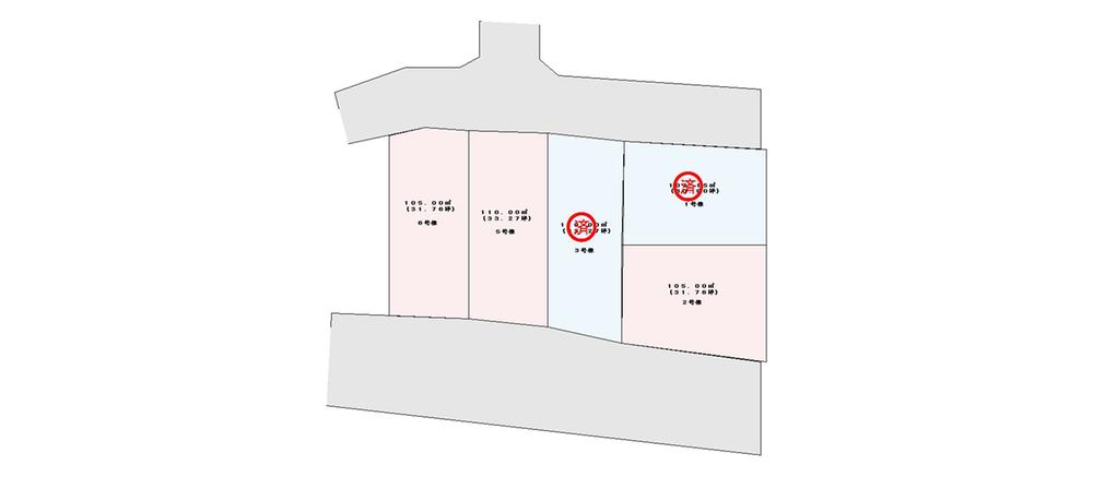 Compartment figure. Land price 35,800,000 yen, Land area 105 sq m