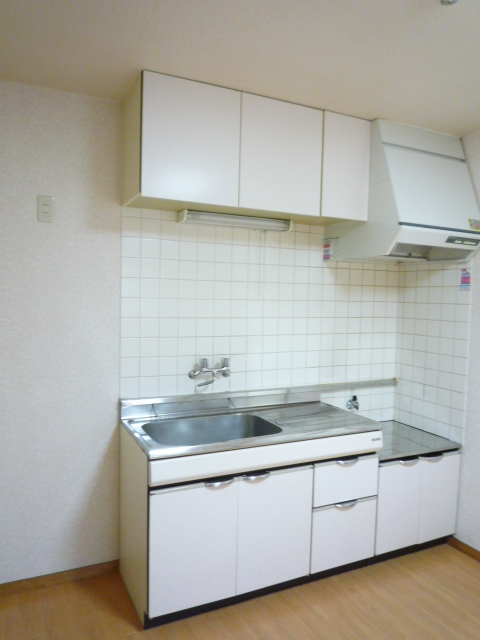 Kitchen. Two-burner gas stove installation Allowed