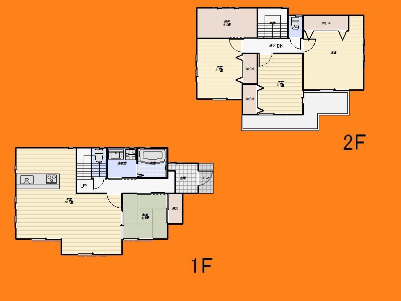 Floor plan. (1 Building), Price 38,500,000 yen, 4LDK+S, Land area 129.62 sq m , Building area 109.3 sq m