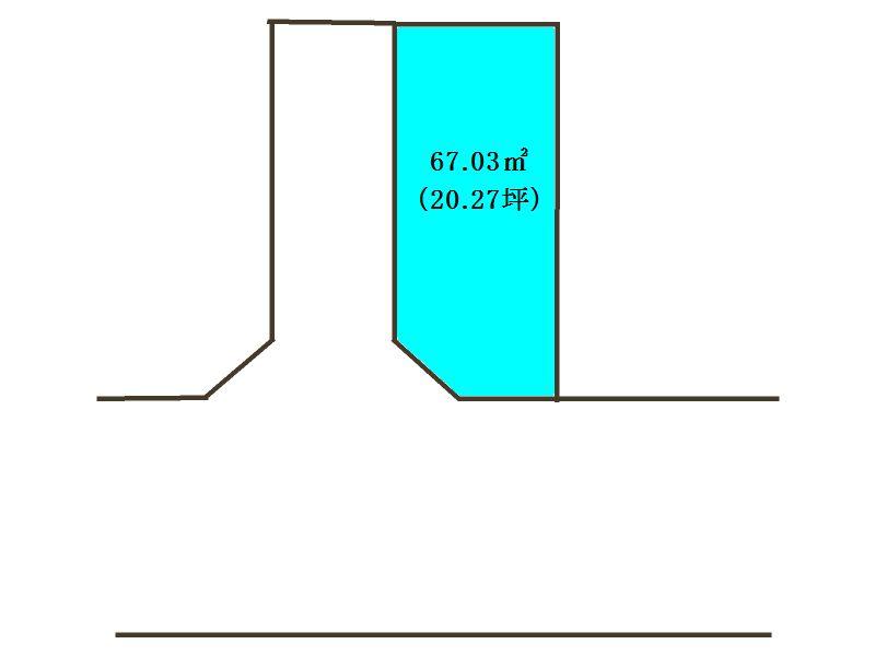 Compartment figure. Land price 17.8 million yen, Land area 67.03 sq m site plan