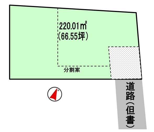 Compartment figure. Land price 49,800,000 yen, Land area 220.01 sq m compartment view