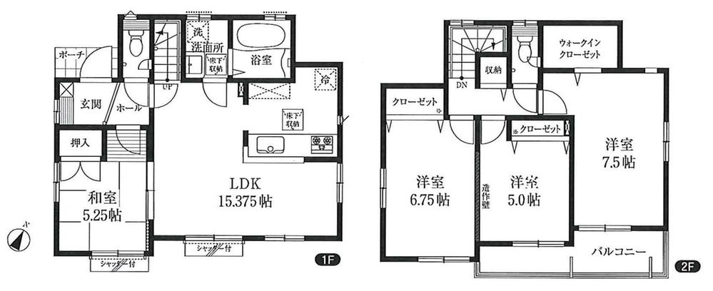 Floor plan. Local guide map