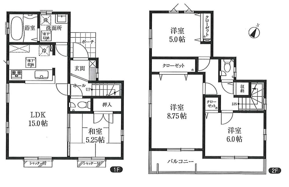 Floor plan. Local guide map