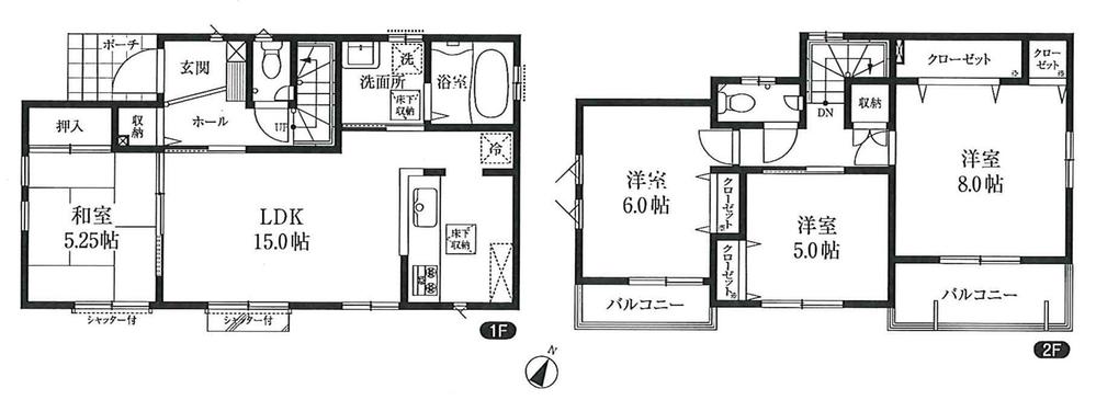 Floor plan. Local guide map