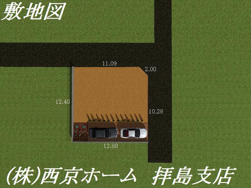 Compartment figure. Land price 32,800,000 yen, Land area 151.84 sq m site plan
