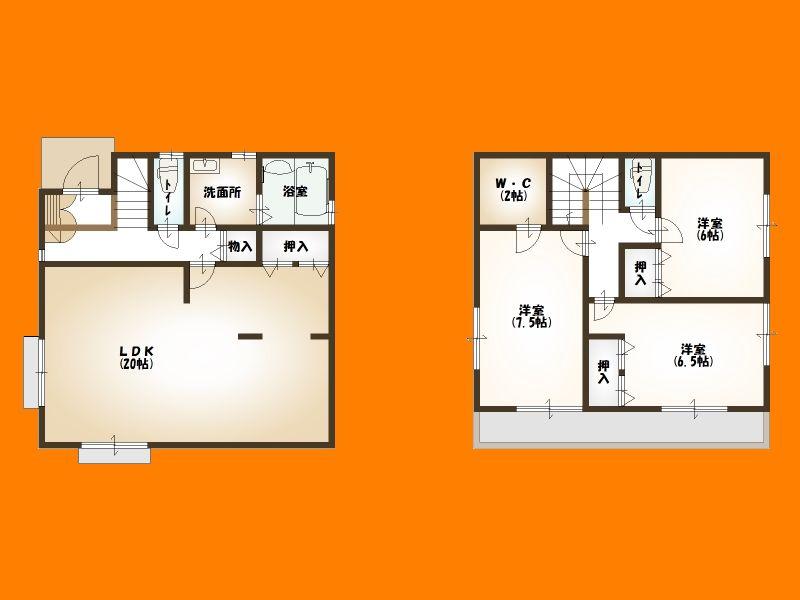 Floor plan. 37,800,000 yen, 3LDK, Land area 121.1 sq m , Building area 97.29 sq m floor plan