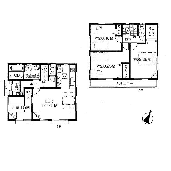Floor plan. 36,900,000 yen, 4LDK, Land area 100 sq m , Building area 97.71 sq m