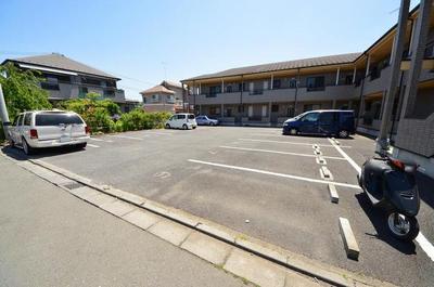 Parking lot. Asphalt laying of parking!