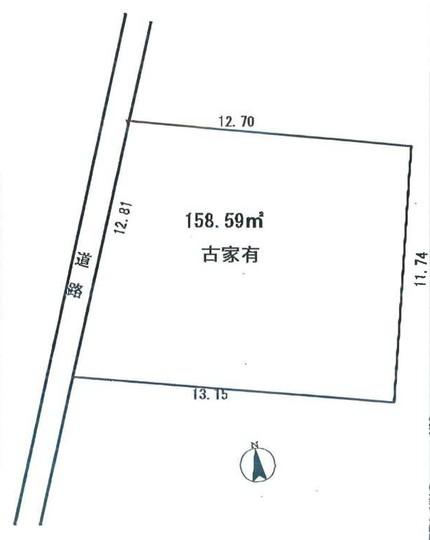 Compartment figure. Land price 15 million yen, Land area 158.59 sq m