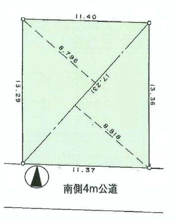 Compartment figure. Land price 52,800,000 yen, Land area 151.75 sq m compartment view