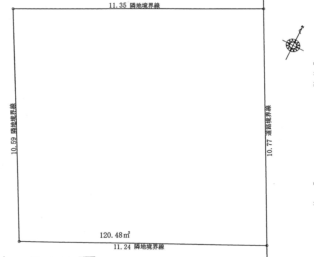 Compartment figure. Land price 18,800,000 yen, Land area 120.48 sq m