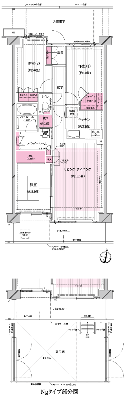 Floor: 3LDK + walk-in closet + storeroom, occupied area: 74.27 sq m