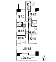 Floor: 4LDK + walk-in closet / 3LDK + S + walk-in closet, the area occupied: 88.1 sq m