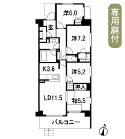 Floor: 4LDK + walk-in closet + shoes closet, occupied area: 89.56 sq m