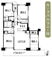 Floor: 4LDK + family closet + walk-in closet, the occupied area: 91.99 sq m