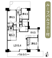 Floor: 4LDK + walk-in closet, the occupied area: 90.42 sq m