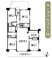 Floor: 4LDK + walk-in closet + storeroom, occupied area: 92.08 sq m