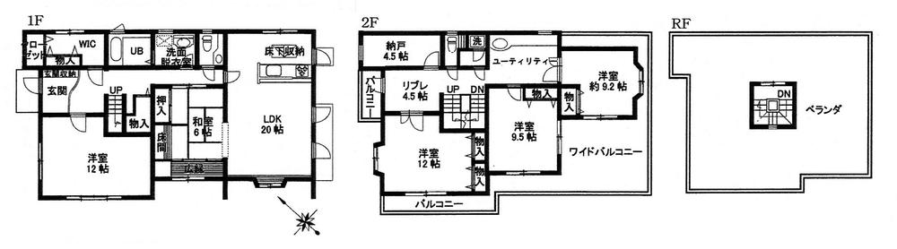 Floor plan. 51,900,000 yen, 5LDK + S (storeroom), Land area 361.52 sq m , Building area 178.44 sq m