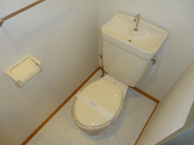 Toilet. There are toilet