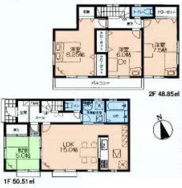 Floor plan. (3), Price 22,800,000 yen, 4LDK, Land area 156.61 sq m , Building area 99.36 sq m