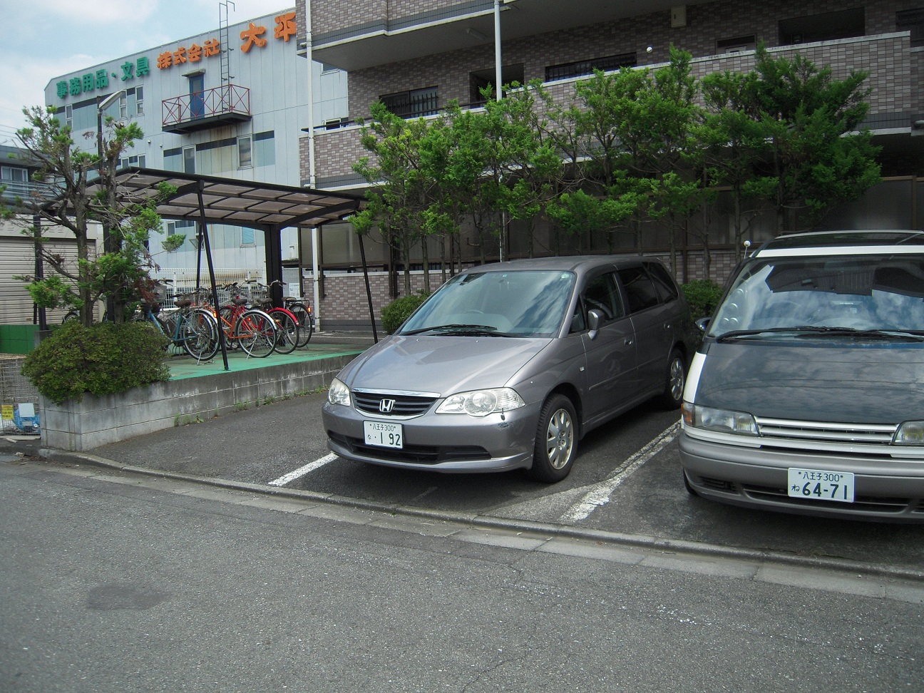 Parking lot. The entire surface of the pavement