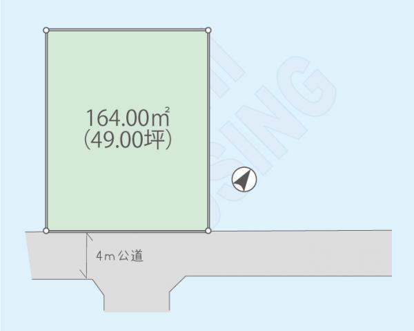 Compartment figure. Land price 19,800,000 yen, Land area 164 sq m
