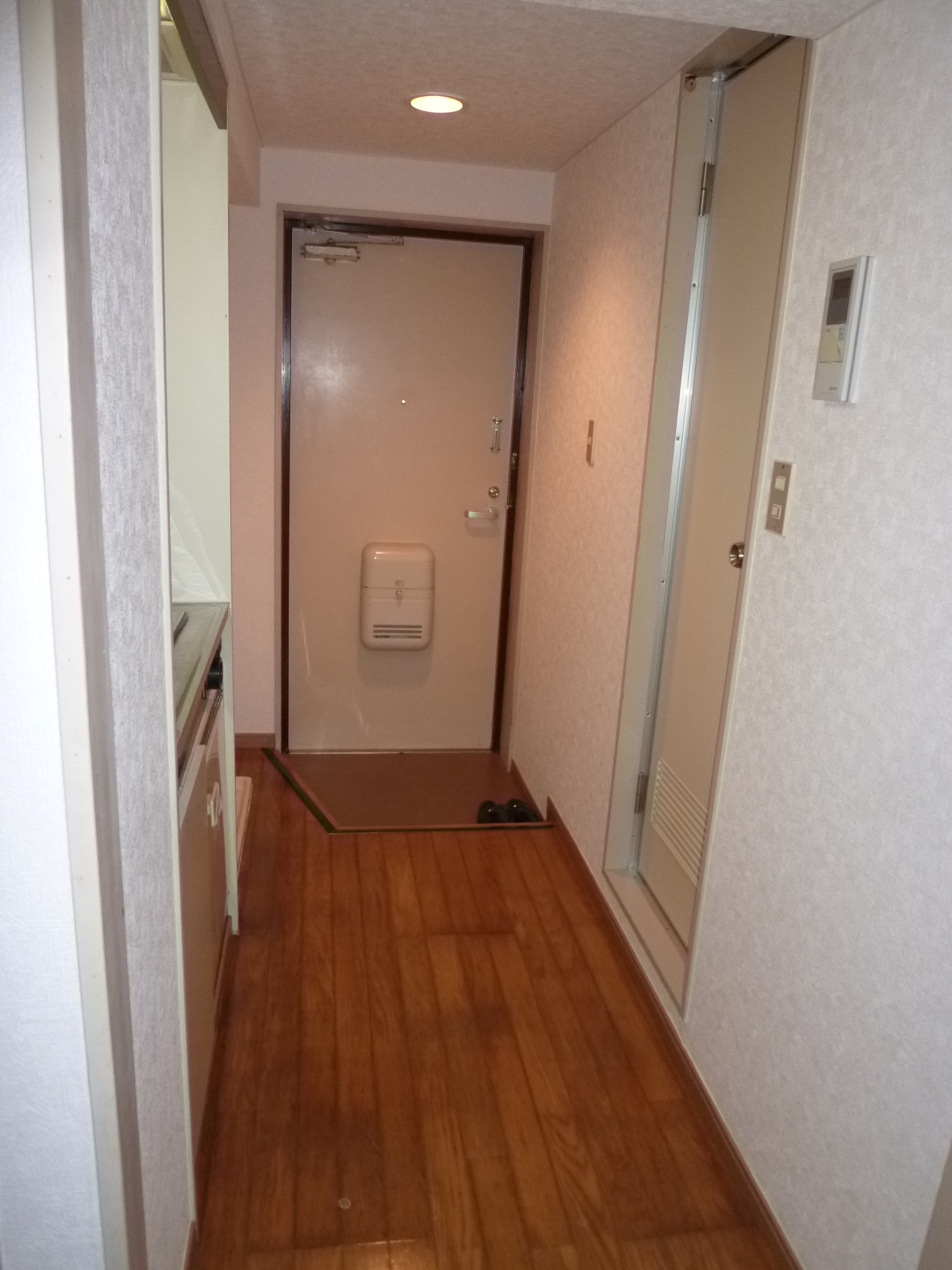 Washroom. Kitchen from the living room, Overlooking the entrance.