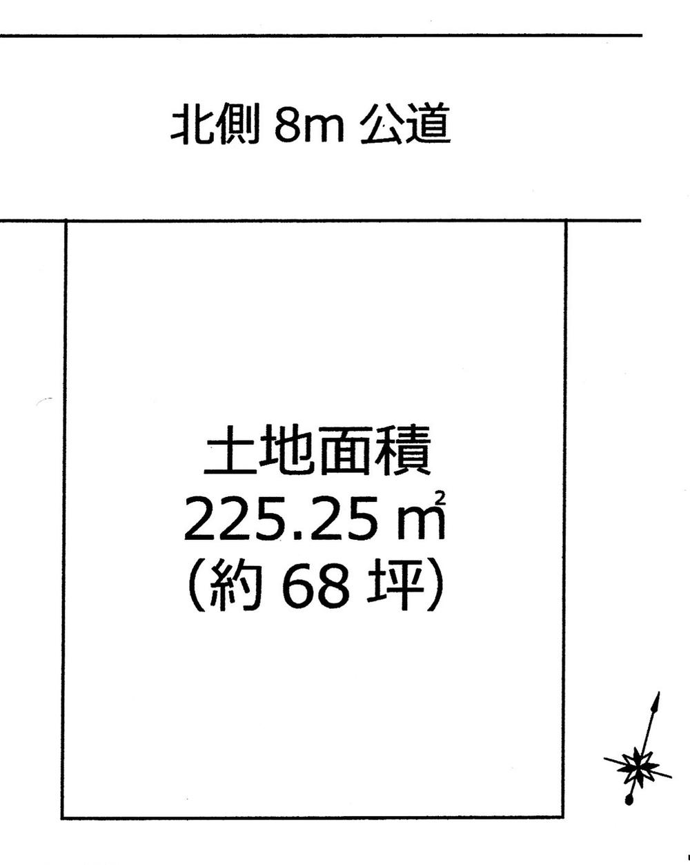 Compartment figure. Land price 29,900,000 yen, Land area 225.25 sq m
