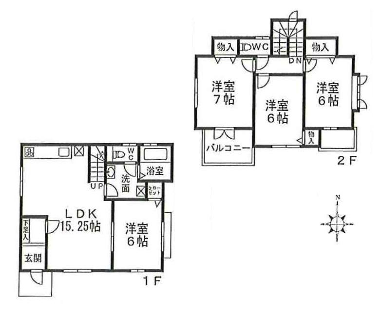 Floor plan. 25,900,000 yen, 4LDK, Land area 140.42 sq m , Building area 92.74 sq m