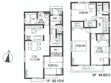 Floor plan. 43,800,000 yen, 4LDK, Land area 117.33 sq m , Building area 99.78 sq m