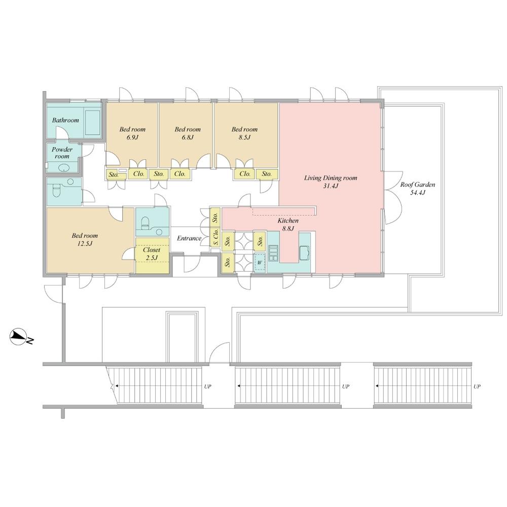 Floor plan. 4LDK, Price 45,800,000 yen, Footprint 190.25 sq m