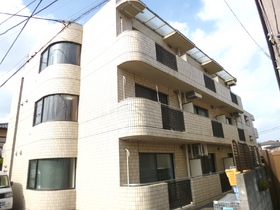 Building appearance. Outer wall tiled apartment