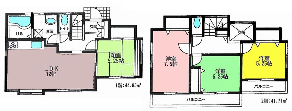 Floor plan. 23,900,000 yen, 4LDK, Land area 120.03 sq m , Building area 86.66 sq m