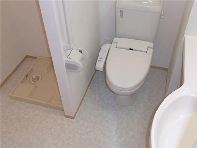 Toilet. Toilet is with a bidet.