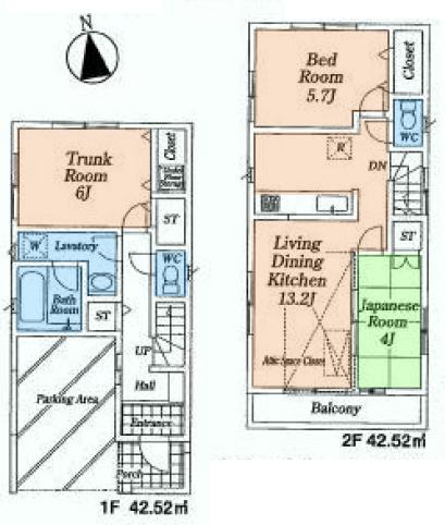 Floor plan. (2), Price 29,800,000 yen, 2LDK+S, Land area 72.17 sq m , Building area 85.04 sq m