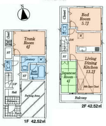 Floor plan. (1), Price 30,800,000 yen, 2LDK+S, Land area 72.18 sq m , Building area 85.04 sq m