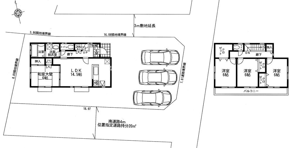 Compartment figure. Land price 26,800,000 yen, Land area 171.9 sq m