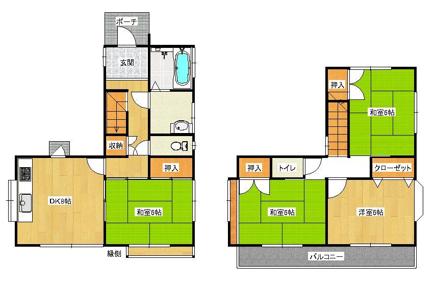 Floor plan. 11.8 million yen, 4DK, Land area 149.62 sq m , Building area 82.8 sq m