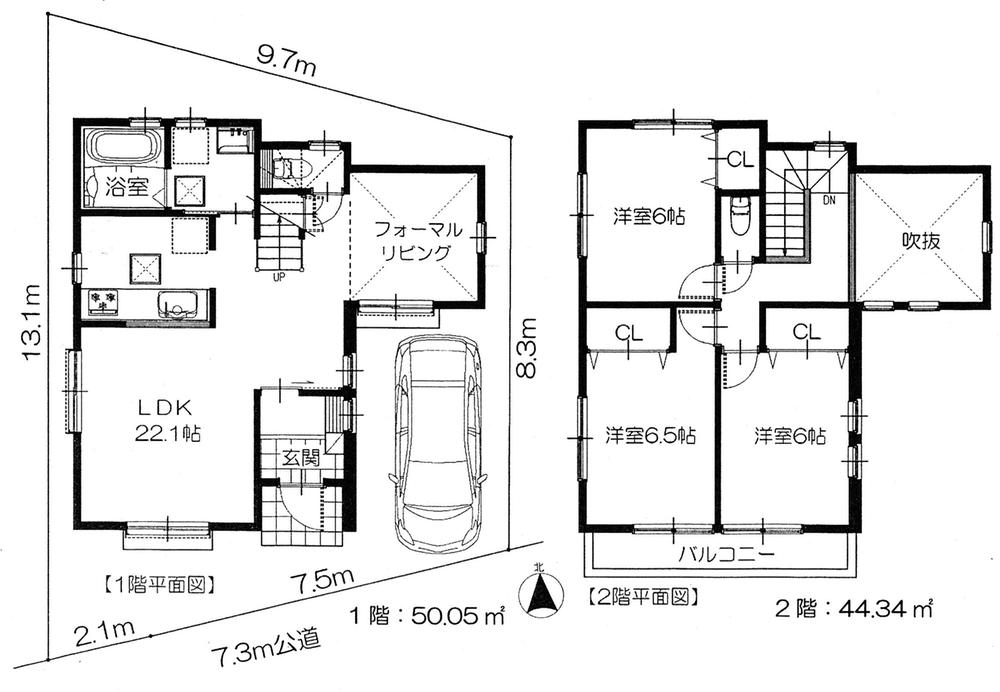 Floor plan. 28.8 million yen, 3LDK, Land area 101.22 sq m , Building area 94.39 sq m