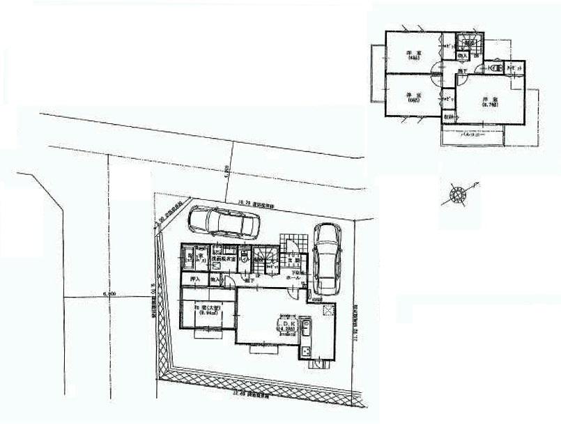 Floor plan. 33,900,000 yen, 4LDK, Land area 146.51 sq m , Building area 102.26 sq m
