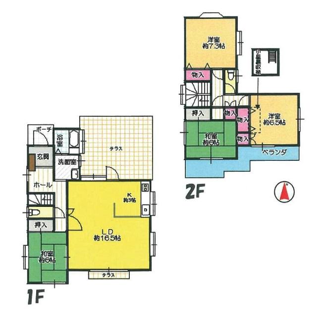 Floor plan. 28,900,000 yen, 4LDK, Land area 182.7 sq m , Building area 113.86 sq m