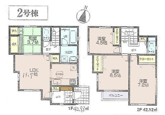 Floor plan. 24,800,000 yen, 4LDK, Land area 113.7 sq m , Building area 85.05 sq m floor plan