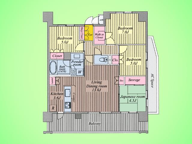 Floor plan. 4LDK, Price 26,800,000 yen, Occupied area 82.91 sq m , Large floor plan of the balcony area 17.1 sq m 4LDK ☆ Please look up to in all means ☆
