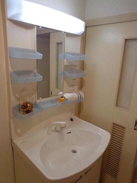Wash basin, toilet. Shampoo dresser function