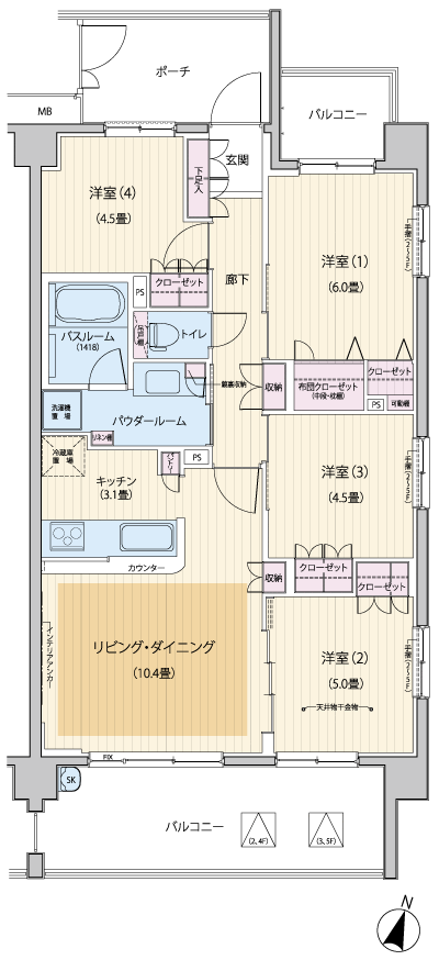 Floor: 4LDK, occupied area: 75.03 sq m, Price: 38,200,000 yen, now on sale