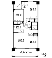 Floor: 3LDK, occupied area: 63.87 sq m, Price: 31,800,000 yen, now on sale